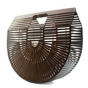 Wooden Bamboo Handbag (New) **SOLD****